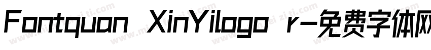 Fontquan XinYilogo r字体转换